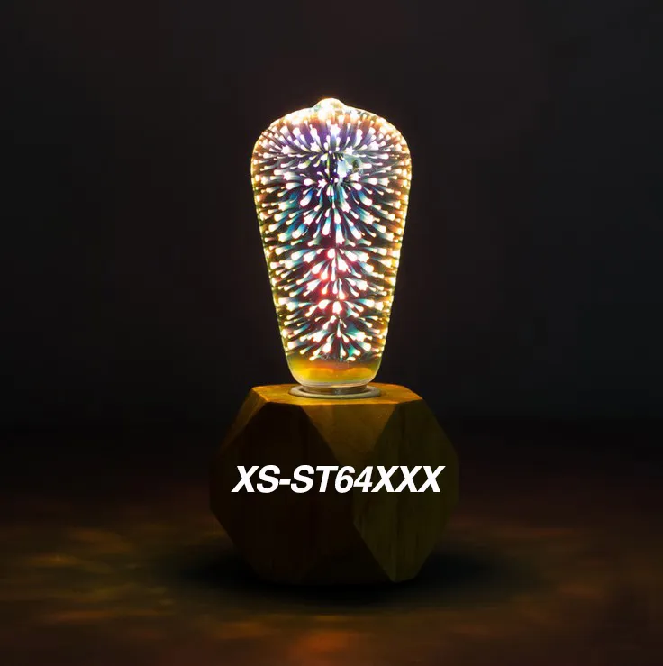 Rainbow Color-Changing Glass LED Bulb